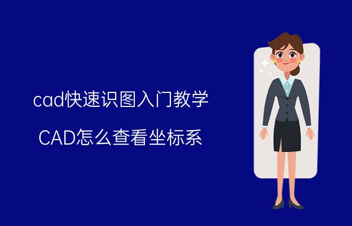 cad快速识图入门教学 CAD怎么查看坐标系？